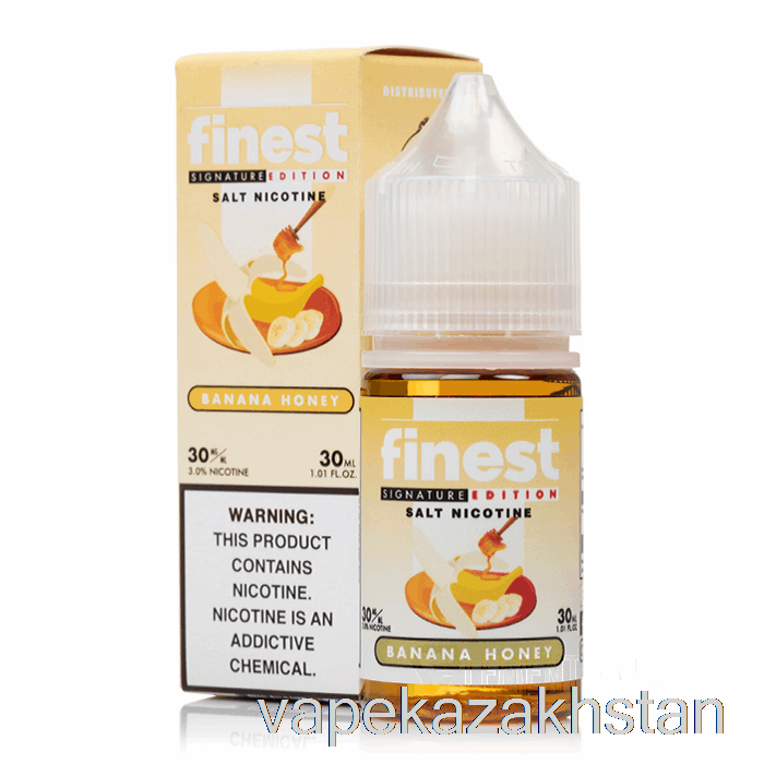 Vape Kazakhstan Banana Honey - The Finest Signature Edition Salt Nic - 30mL 30mg